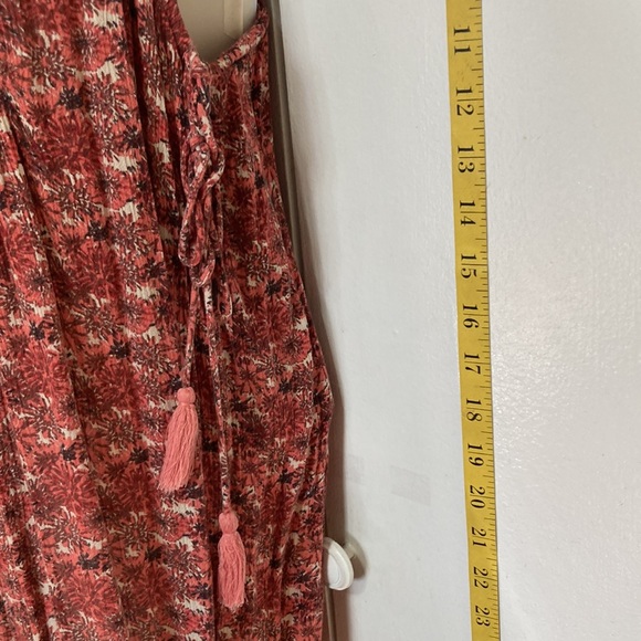 ZARA Trafaluc Rust Floral Flower Romper Skort Dress Small - Picture 13 of 16